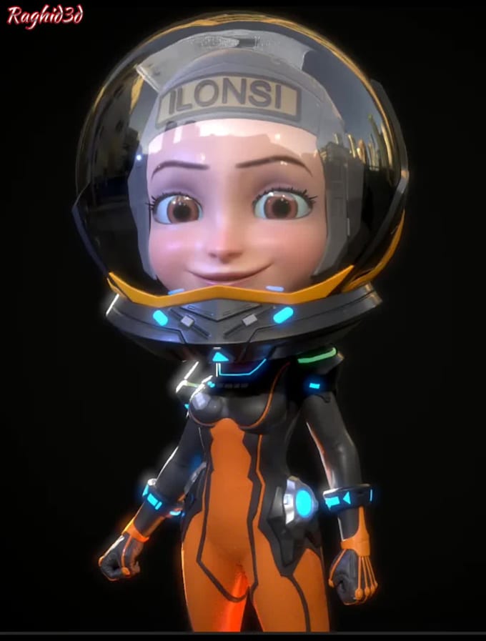 Create 3d character design, rigged and animation for game, nft, 3d ...