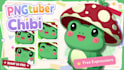 design chibi png tuber model in cute style vtuber for streaming