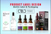 do cbd label design, hemp label, bottle label