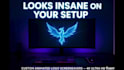 transform your logo into techno glare screensaver