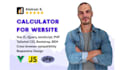 create custom calculator for website with vue javascript PHP