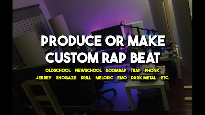 produce or make custom rap hip hop beat
