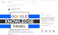 create google knowledge panel or graph for an entrepreneur