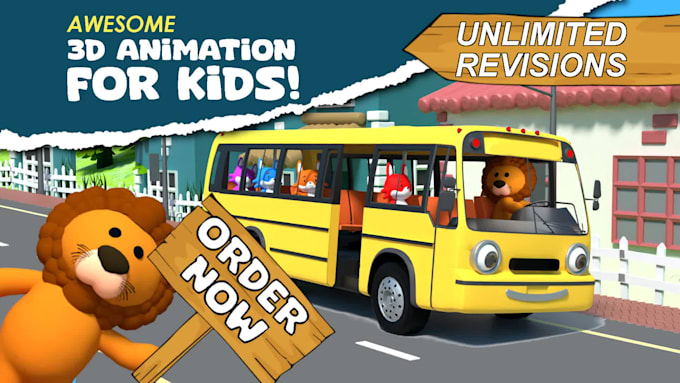 create 3d animated kids videos