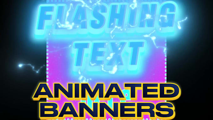 create flashing animated text banners