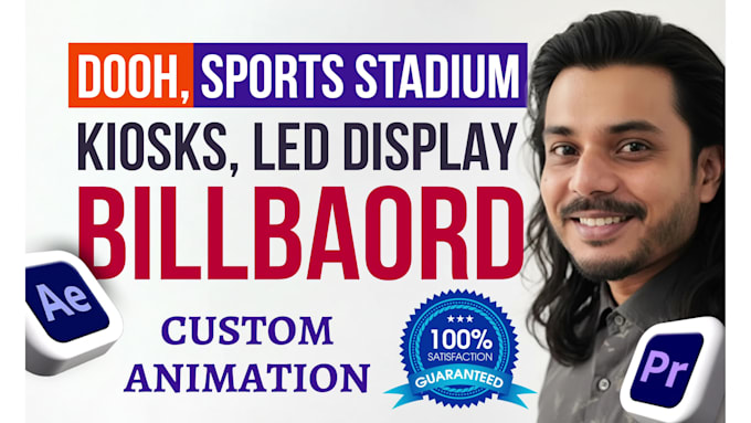 animate video ad for digital billboard, sports led display
