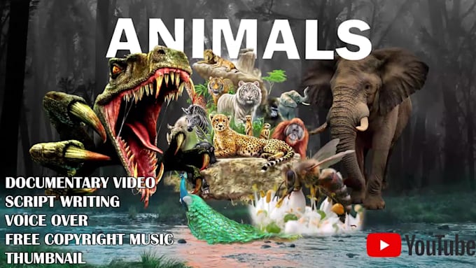 create professional wildlife animals videos for youtube