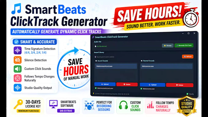 build a professional click track generator software
