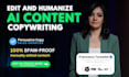 do proofreading and editing for your ai generated copy