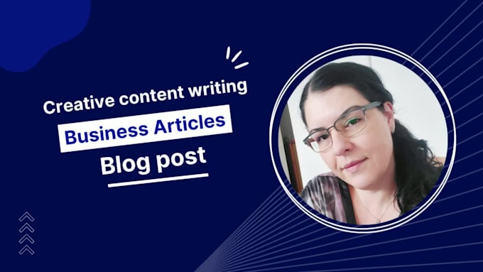 do creative content writing for your business