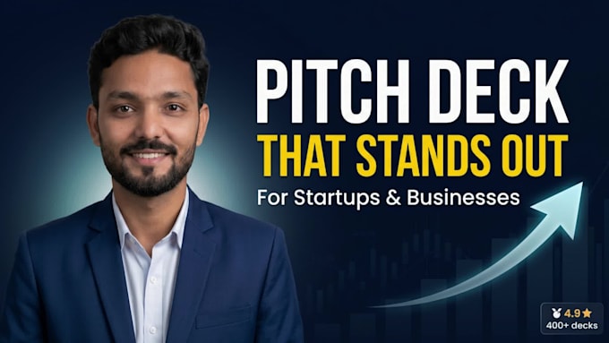 design startup pitch decks and powerpoint presentations