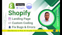 build custom shopify sections with liquid, pagefly,gempages and fix bugs