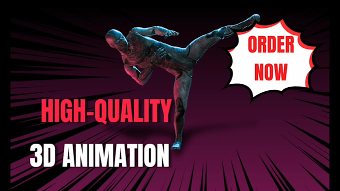 create custom 3d animations for characters or products