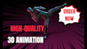 create custom 3d animations for characters or products