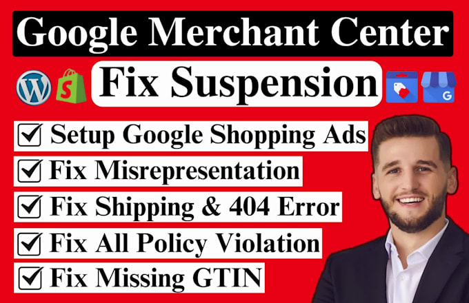 fix google merchant center suspension