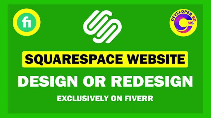 create beautiful squarespace website design, revamp or edit squarespace website