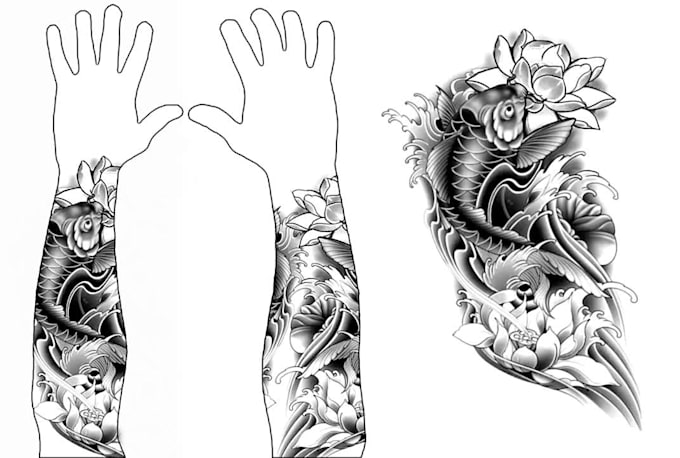 create authentic custom tattoo design within 6 hours