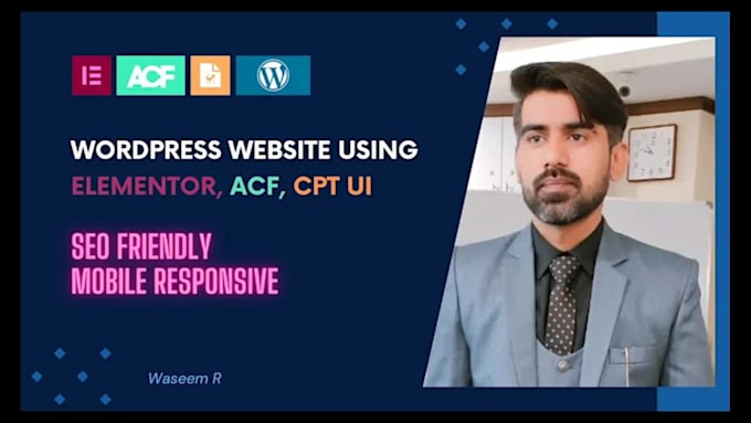 create wordpress website using acf, elementor pro, custom post
