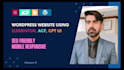 create wordpress website using acf, elementor pro, custom post