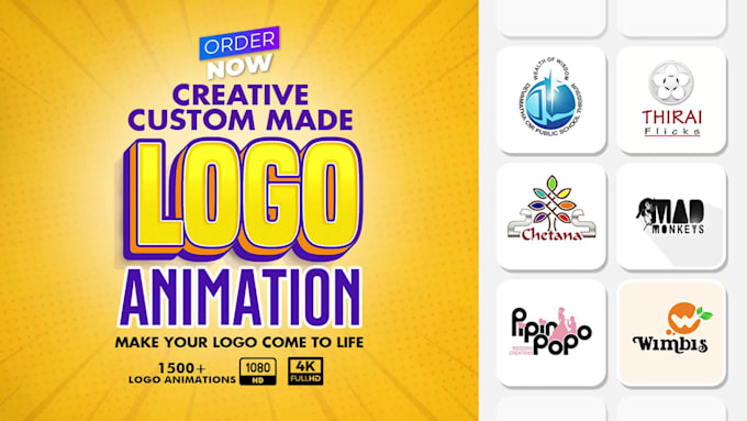 produce a custom logo animation