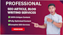 write tech, lifestyle bulk SEO articles and blog posts