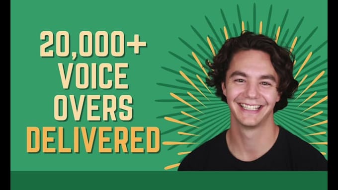 record an american english male voice over or narration