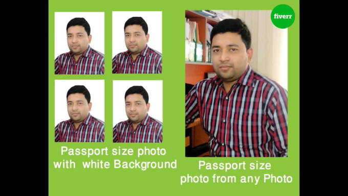 Do passport size photo from any photo within 1 day by Mostafamss | Fiverr