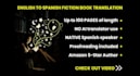 english to spanish fiction book translation