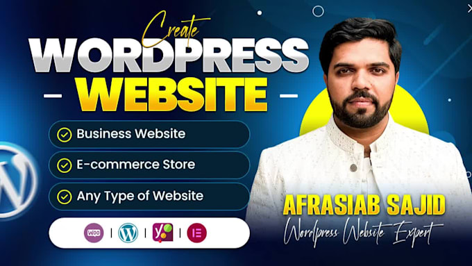 do wordpress website design, landing page, ecommerce website or business website