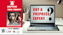 print ready file setup, offset prepress, preflight, bleed, cmyk conversion