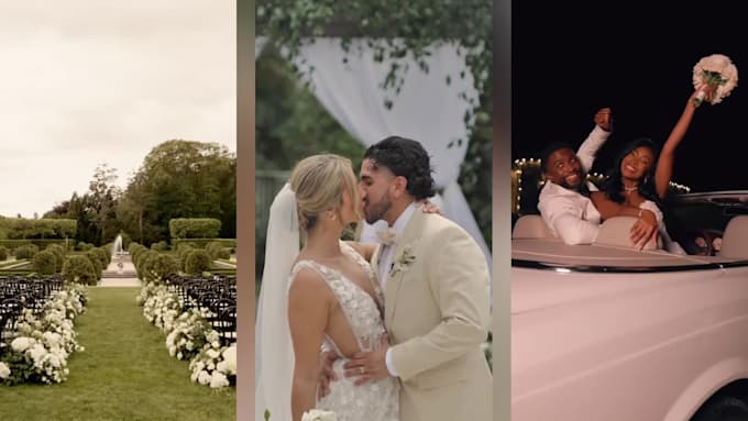 wedding video editing, cinematic, highlights reels, montage