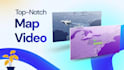 create engaging map animation for travel and business videos
