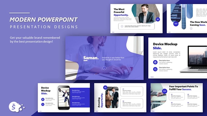 create modern and branded powerpoint presentation design