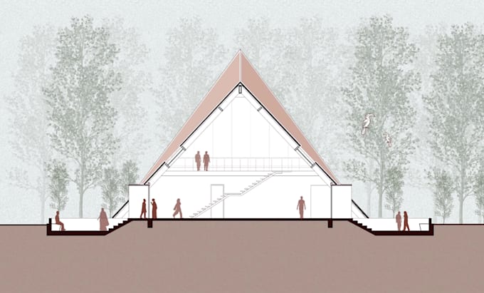 render amazing 2d architectural plans, elevations, sections