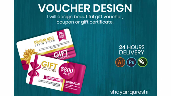 design gift card, gift voucher and loyalty card