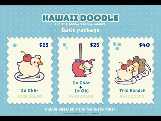 draw kawaii illustration for you uwu