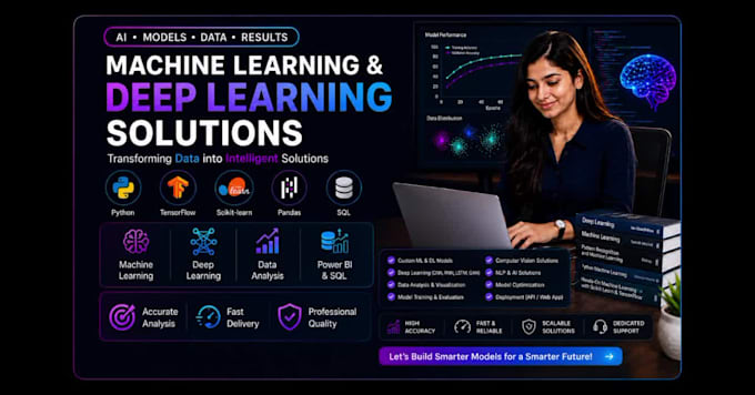 develop machine learning, deep learning, computer vision and nlp models