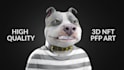 create a high quality pfp 3d nft collection