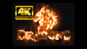 create epic fire burning logo animation, intro outro video