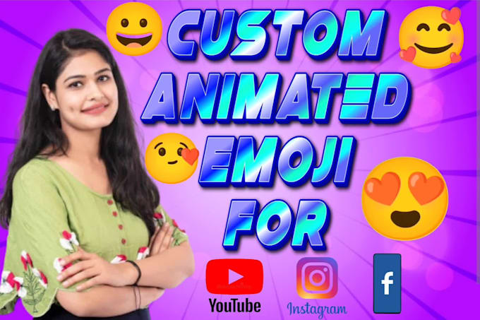 creative custom animated emoji for youtube instagram videos