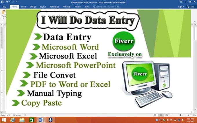 create, edit, format, design or update word documents