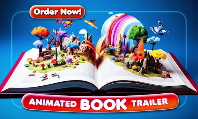 Big Deals! I will create children book trailer and kids book animation video  for $50