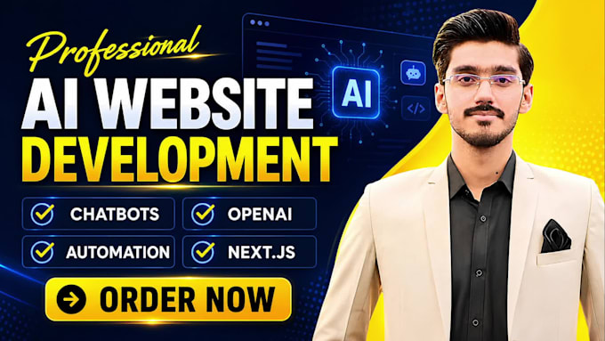 do custom ai website development as a full stack developer