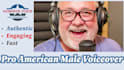 record a professional american male voice over in english