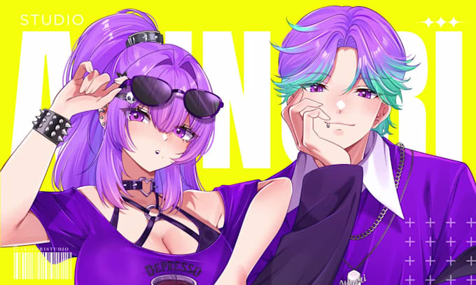 draw anime illustration, original character and fanart