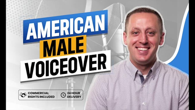 record a professional american male voice over