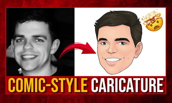 create a unique and stylized caricature of you