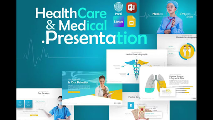 create a medical presentation using powerpoint, canva, prezi, or google slides