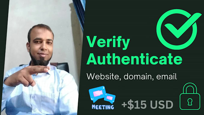 do email sending domain authentication, website verification