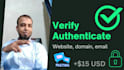 do email sending domain authentication, website verification